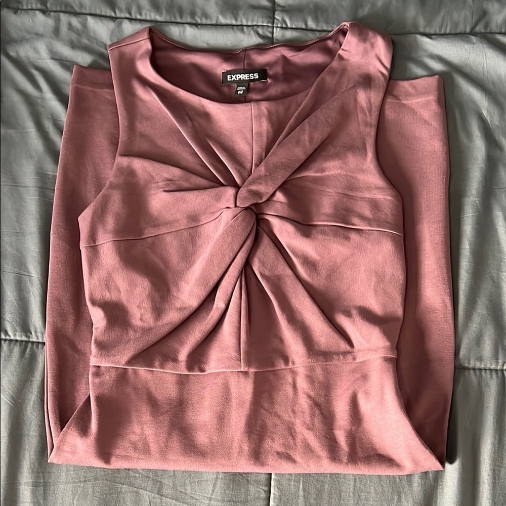 Express Twist Front Pencil Dress Mauve Size XXS